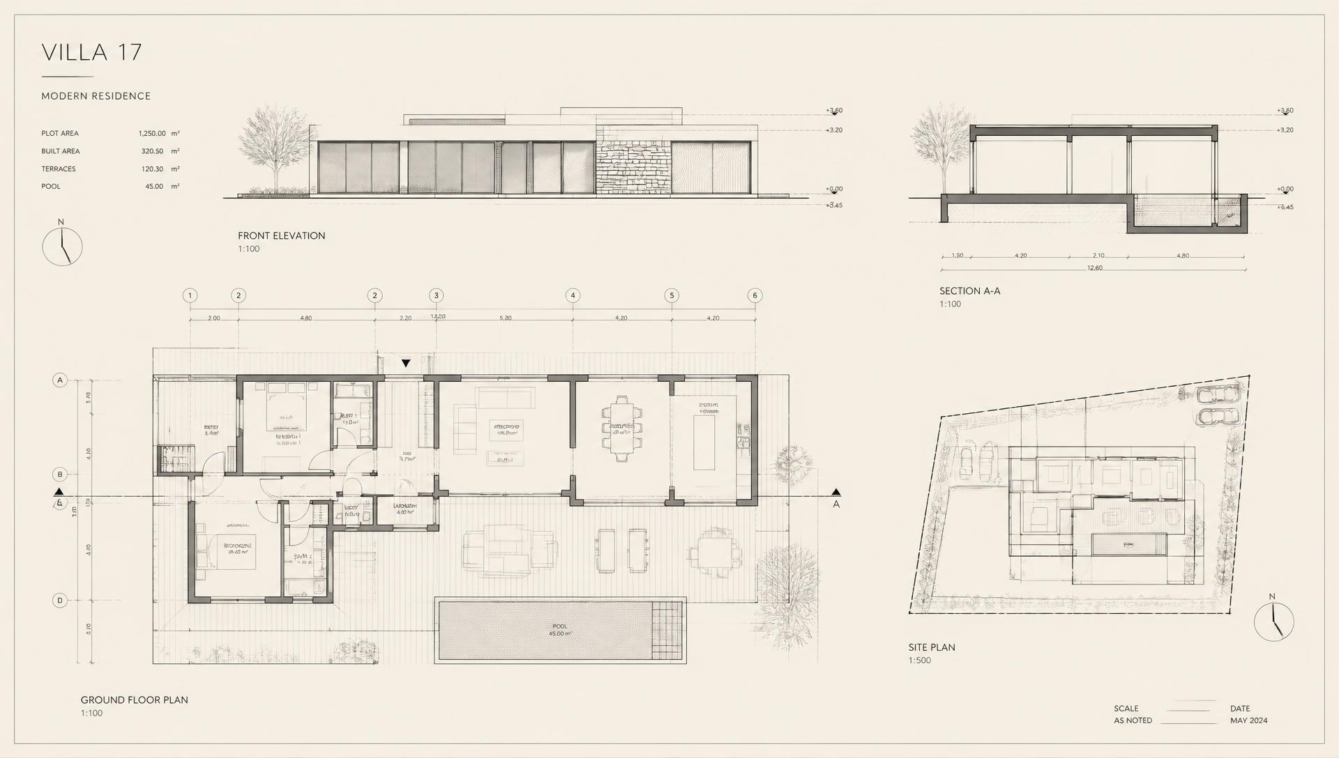 Architectural blueprint