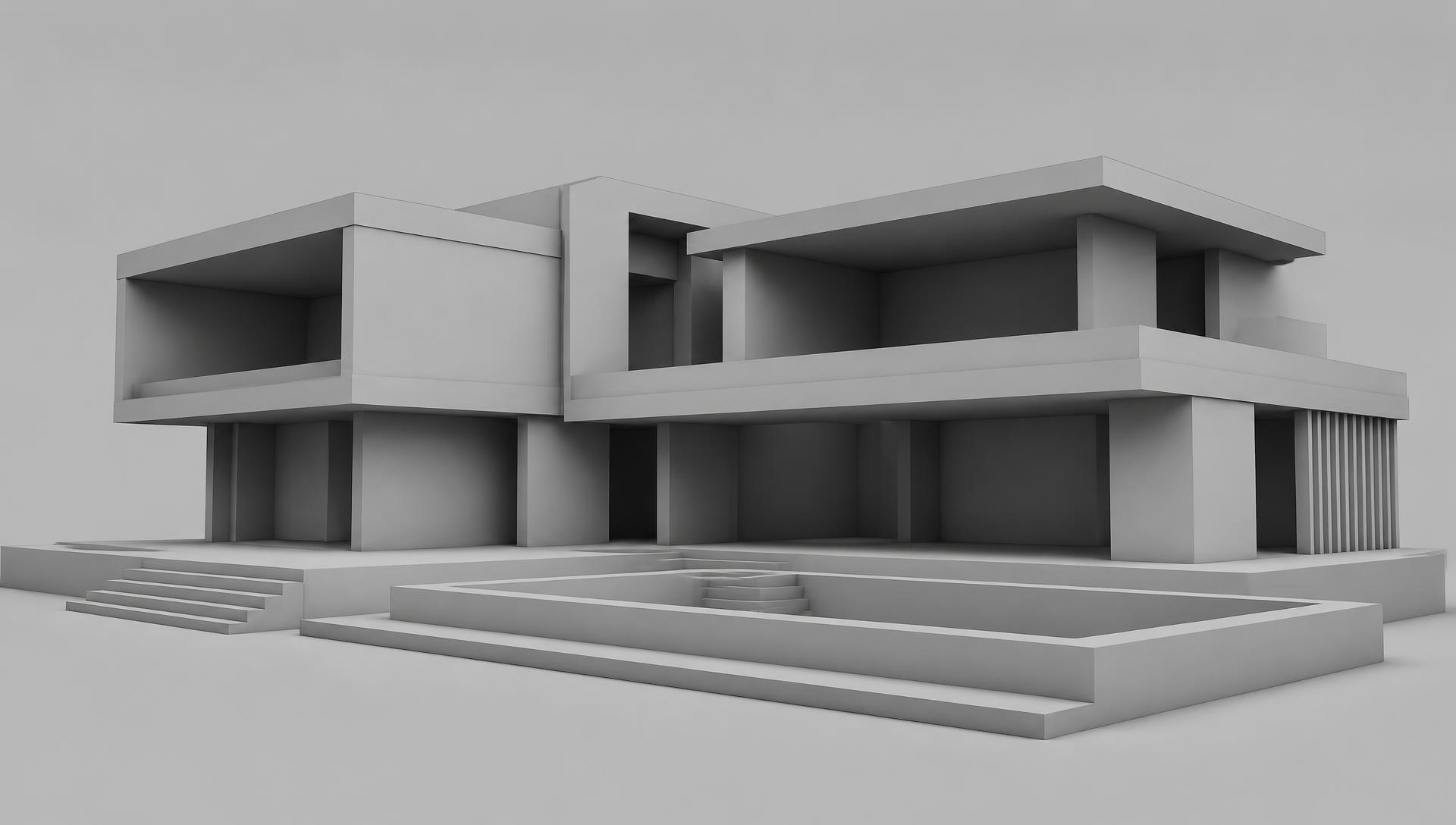 Concrete structure massing