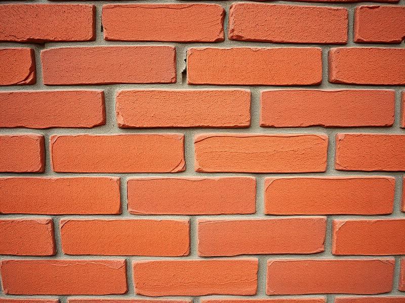 Close-up of red terracotta brick wall texture